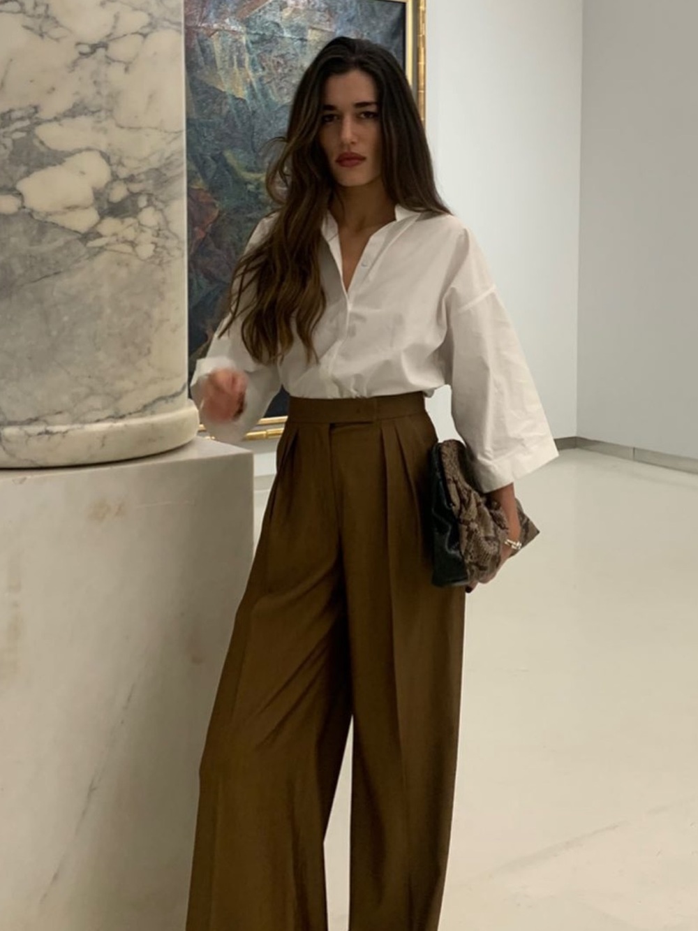 Mark kenley domino tan studio Sarah shirt cream 36